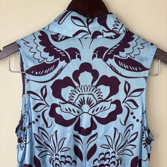 Corey Lynn Calter Tropical Sleeveless Shirt Dress Maxi Anthropologie Size XXS - Picture 8 of 8